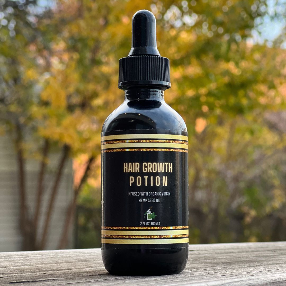 Hair Growth Potion-Infused with Hemp Seed Oil- Strengthens & Repairs Scalp & Hair 2oz